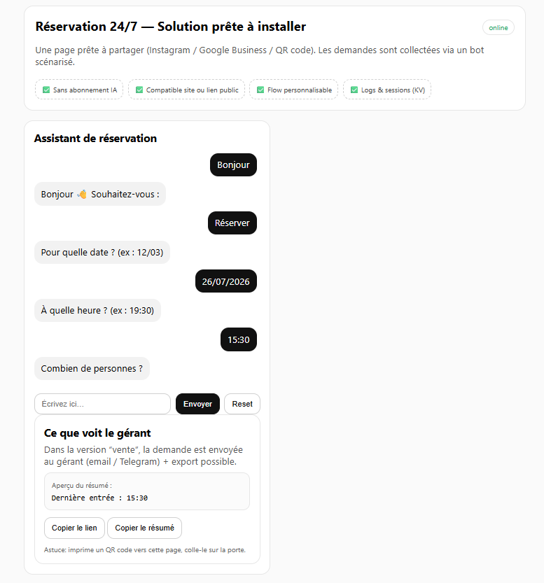 Aperçu 2 pour Chatbots & assistants IA
